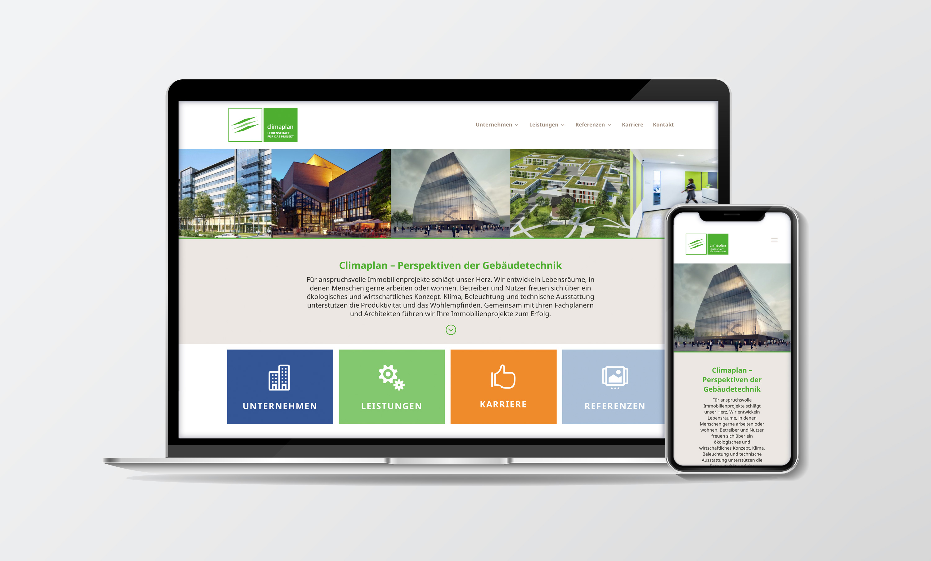 Climaplan Website: Konzept Design Umsetzung Tastwest